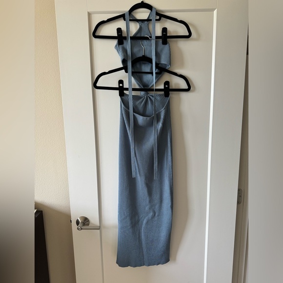 Cult Gaia Cameron Knit Midi Dress in Blue size XS - Picture 7 of 9